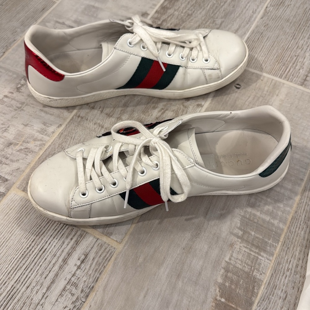 Gucci Men’s Ace Snake Sneakers - Picture 3 of 4